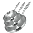 Stainless Steel Uncoated Nonstick Frypan 26cm - 3