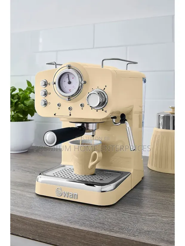 Swan Cream Pump Espresso Coffee Machine - 1