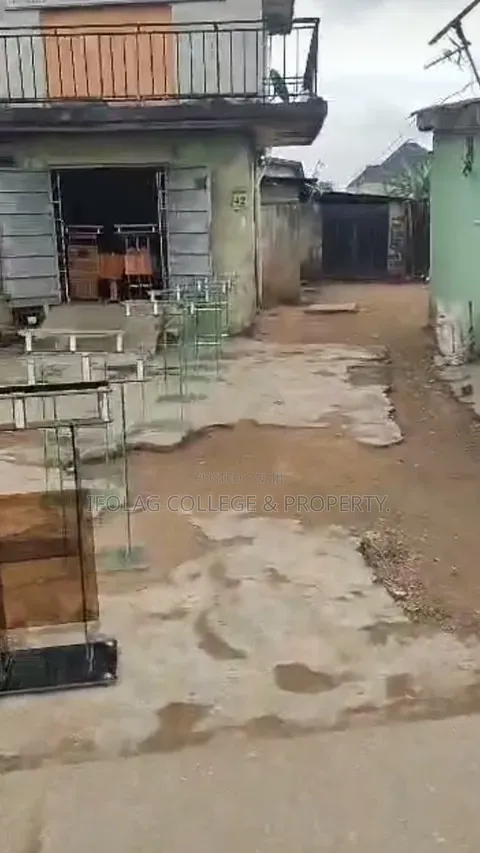 2-Bedroom Block of Flats with Shops & Rooms, Ijegun - 1