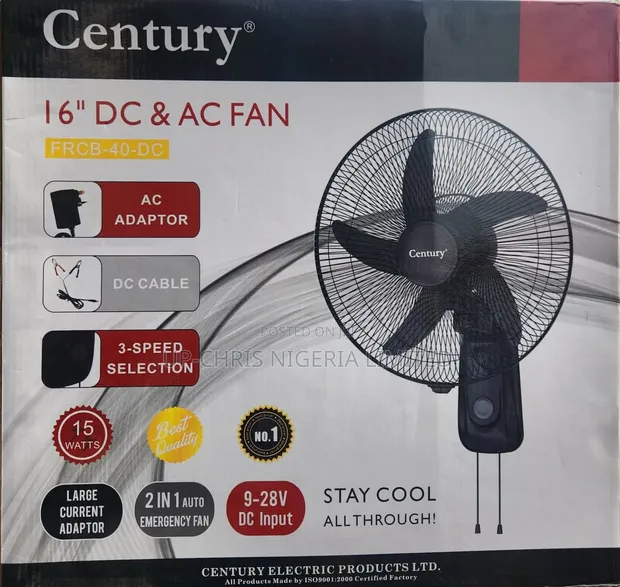 Century AC/DC 2-in-1 Emergency Fan - 1
