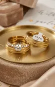 Fashion Jewelry Wedding Band - Stainless Steel - 3