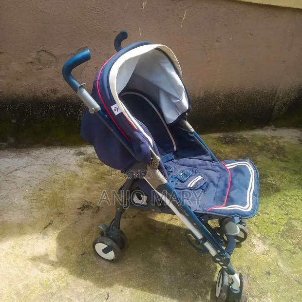 Baby Luxe Stroller/Pram Mai Hannun Kafa (Navy Blue) - 1