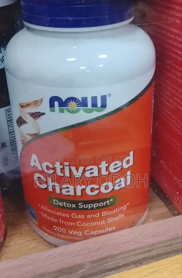 Activated Charcoal Veg Capsules - Yana Rage Gas da Kumburi - 1