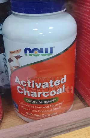 Activated Charcoal Veg Capsules - Alleviates Gas & Bloating