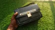 Black Crocodile Padlock Mini Handbag - 2