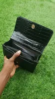 Black Crocodile Padlock Mini Handbag - 4