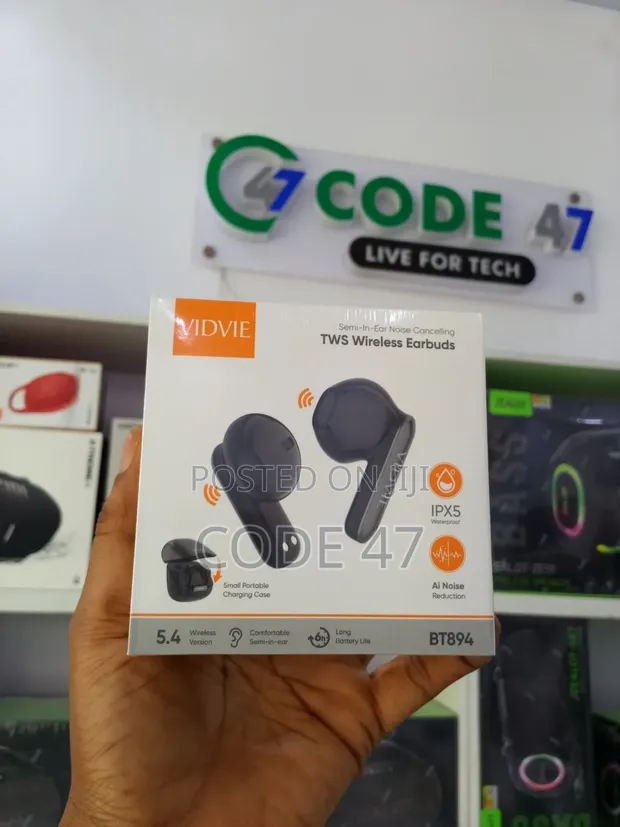 Vidvie BT894 Wireless Earbuds - Black - 1