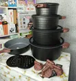 Black UCC LIFE 13-Piece Granite Non-Stick Cookware Set - 1