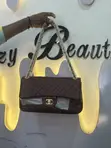 Chanel Shoulder Bag - Burgundy Leather - 1