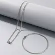 Premium Silver Chain da Bracelet Set - 1