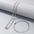 Premium Silver Chain da Bracelet Set - 2