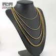 Square Pearl Luxury Chain - 18K Gold Finish - 1