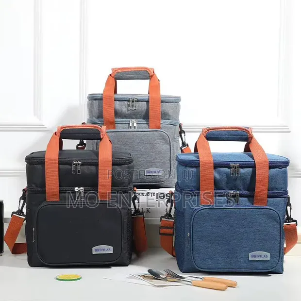 2 Compartment Insulated Lunch Bag - 1