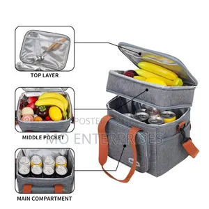 2 Compartment Insulated Lunch Bag