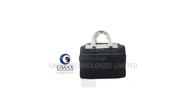 Mont Blanc Black Leather Laptop Bag - 1