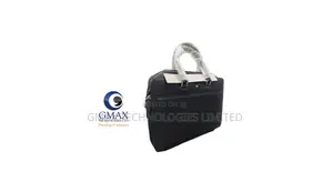 Mont Blanc Black Leather Laptop Bag