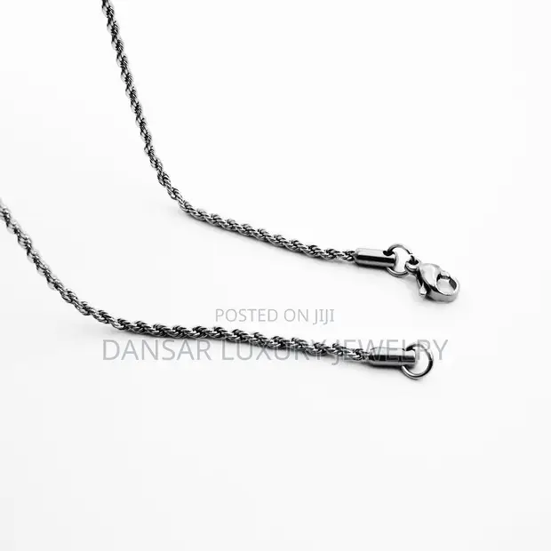 Twist Luxe Unisex Luxury Silver Chain - 1