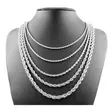 Twist Luxe Unisex Luxury Silver Chain - 2