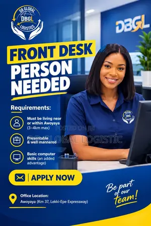 Front Desk Officer Needed at DB Global Logistics