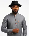 Coral Silver Cufflinks Set for Naija Delta Etibo - 1