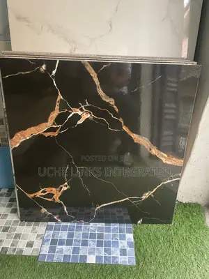 White and Black Design Floor Tiles (60x60 cm)