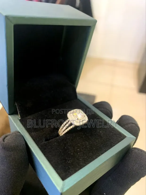 Square Cut VVS Moissanite Engagement Ring - 1