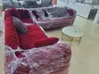 Brand New Home Interiors Maroon L-Shaped Sofa Set - 2
