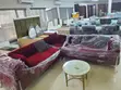 Brand New Home Interiors Maroon L-Shaped Sofa Set - 3