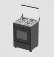 Midea 60x60cm 4-Tashar Gas Mai Girki (Baki) - 2