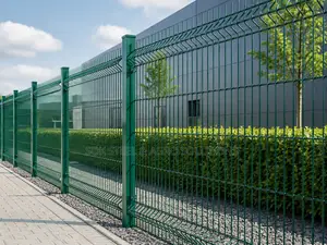 Finger Panel Mesh Fence tare da Pole