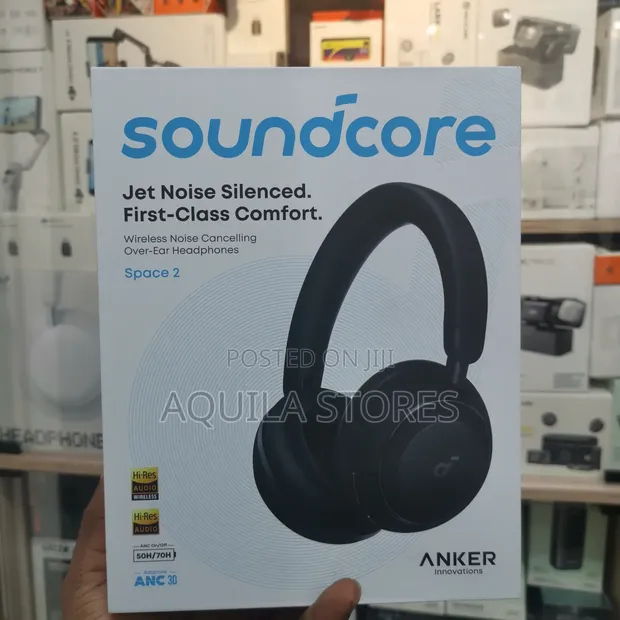Soundcore Space 2 Wireless Noise-Cancelling Over-Ear Headphones - 1