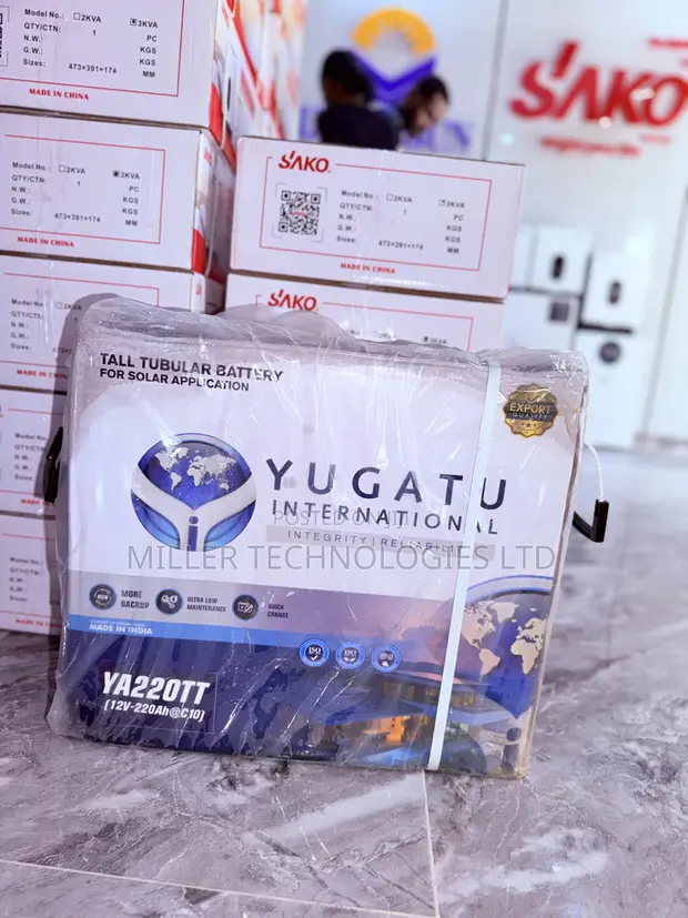 Yugatu Solar Tubular Battery for Inverter Systems - 1