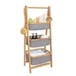 3-Tier Foldable Multipurpose Wooden Storage Rack - 1