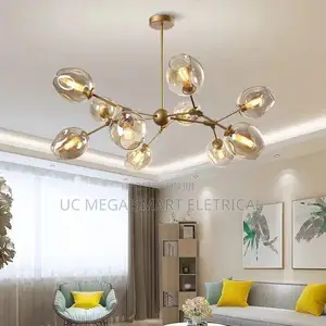 Modern Creative LED Glass Chandelier don Gidan Abinci, Falon Zama, Ɗakin Kwana