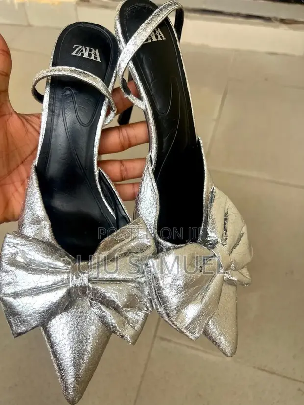 Brand New Silver Women's Shoe - Size 40 - 1