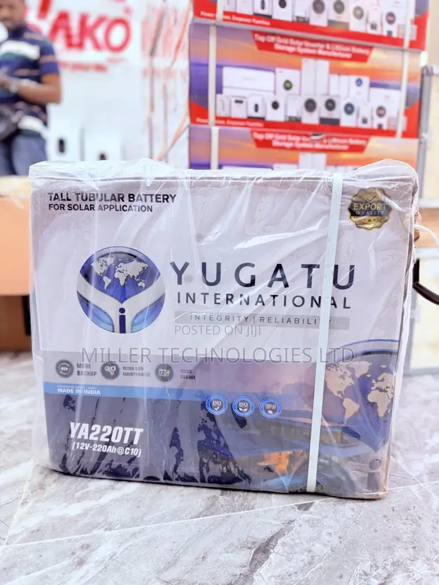 Yugatu Tubular Solar Battery 12V 220Ah - 1