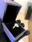 4ct Pear Cut VVS Moissanite Engagement Ring - 1