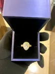 4ct Pear Cut VVS Moissanite Engagement Ring - 2