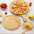 Round Wooden Food Platter / Pizza Plate - 2
