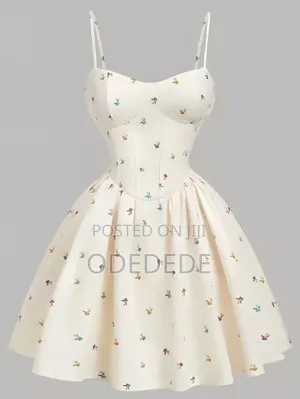 Vale Fashion World White Cotton Sundress