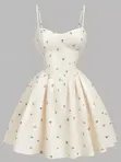 Vale Fashion World White Cotton Sundress - 1