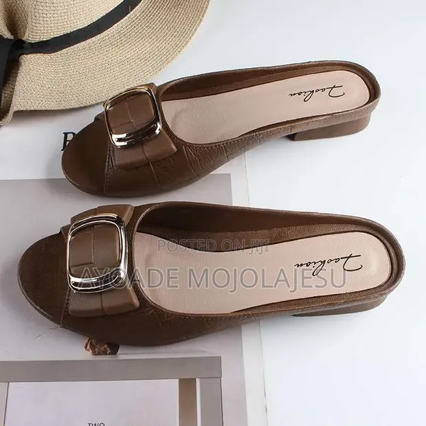 Fashion Nova Rubber Slippers - Brown - 1