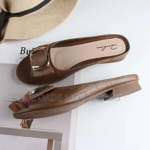 Fashion Nova Rubber Slippers - Brown