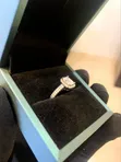VVS Emerald Cut Moissanite Engagement Ring - 1
