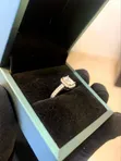 VVS Emerald Cut Moissanite Engagement Ring - 2