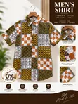 Men's Short-Sleeve Geometric Print Shirt - 2
