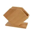 Bamboo Serviette Holder Stand - 4