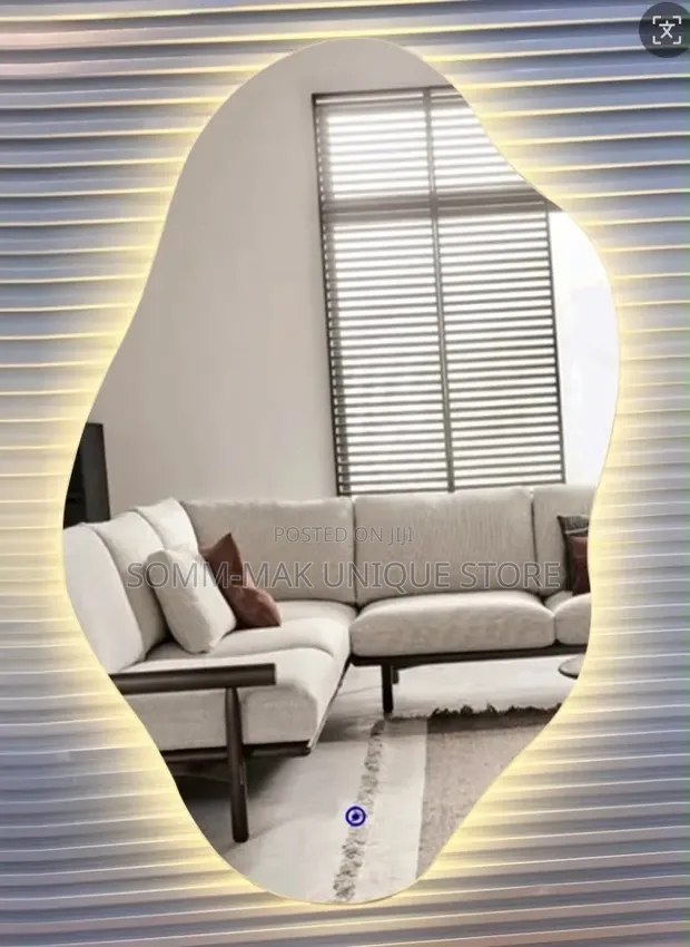 Wall Mounted Mirror with LED Light (50x75cm) - 1