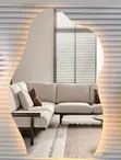Wall Mounted Mirror with LED Light (50x75cm) - 2
