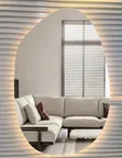 Wall Mounted Mirror with LED Light (50x75cm) - 4